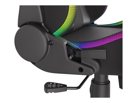 Krzesło Gamingowe Genesis Trit 600 RGB | Ergonomiczne krzesło do gier z podświetleniem RGB sterowanym zdalnie, 150 efektów, tapi