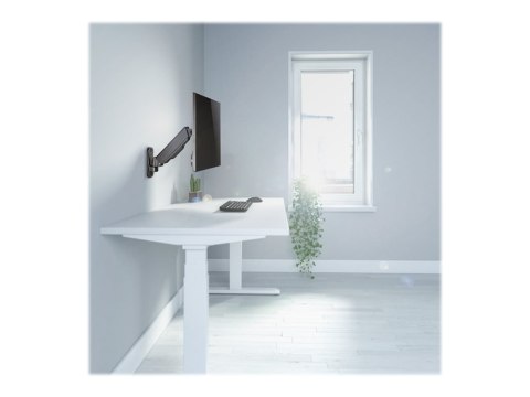 Logilink | Uchwyt ścienny | Pochylanie, obracanie, obracanie | 17-32 " | Maksymalna waga (udźwig) 9 kg | Czarny