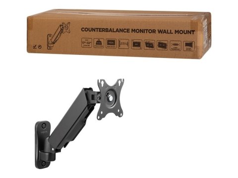 Logilink | Uchwyt ścienny | Pochylanie, obracanie, obracanie | 17-32 " | Maksymalna waga (udźwig) 9 kg | Czarny