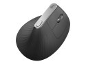 Logitech | Ergonomiczna mysz | MX VERTICAL | Bezprzewodowa | USB, Bluetooth | Grafitowa