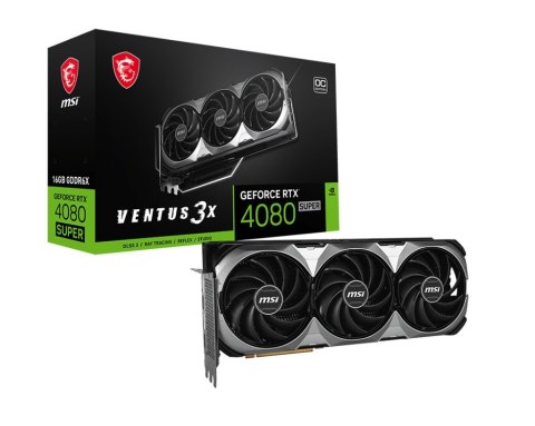 MSI | GeForce RTX 4080 SUPER 16G VENTUS 3X OC | NVIDIA | 16 GB | GeForce RTX 4080 SUPER | GDDR6X | Ilość portów HDMI 2 | PCI Exp