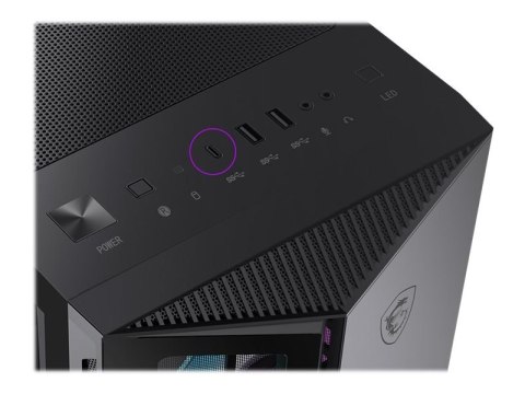 MSI MPG GUNGNIR 110R Obudowa PC, Mid-Tower, USB 3.2, Czarny | MSI | MPG GUNGNIR 110R | Czarny | ATX | Zasilacz w zestawie Nie