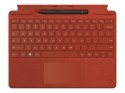 Microsoft | Keyboard Pen 2 Bundle | 8X6-00027 Surface Pro | Compact Keyboard | Wireless | PL | Bluetooth | Red | 294 g