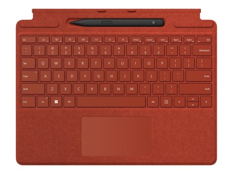 Microsoft | Keyboard Pen 2 Bundle | 8X6-00027 Surface Pro | Compact Keyboard | Wireless | PL | Bluetooth | Red | 294 g