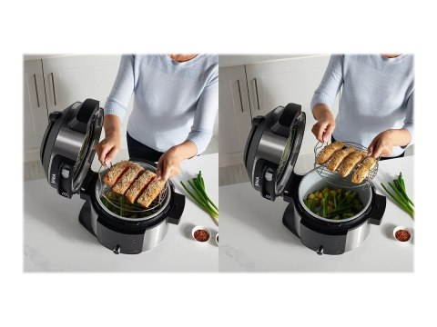 NINJA OL550EU 11-in-1 Multicooker with SmartLid, 6L, Stainless Steel