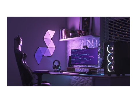 Nanoleaf|Shapes Black Triangles Starter Kit (9 panels)|42 W|WiFi