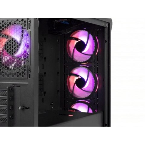 Obudowa GENESIS IRID 503 ARGB, Micro Tower, 2xUSB 2.0, 2x Jack, 1xUSB 3.0, Czarny | Genesis | IRID 503 ARGB | Czarny | ATX | Zas