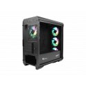 Obudowa GENESIS IRID 503 ARGB, Micro Tower, 2xUSB 2.0, 2x Jack, 1xUSB 3.0, Czarny | Genesis | IRID 503 ARGB | Czarny | ATX | Zas