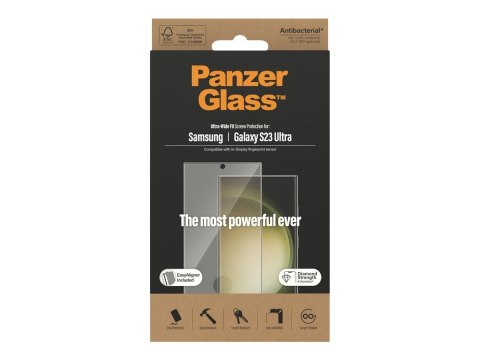 PanzerGlass Screen Protector Samsung Galaxy S23 Ultra, Ultra-Wide Fit W. Easyaligner | PanzerGlass