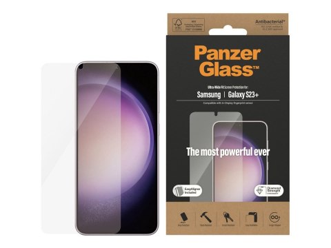 PanzerGlass Screen Protector Samsung Galaxy S23+, Ultra-Wide fit W. Easyaligner | PanzerGlass