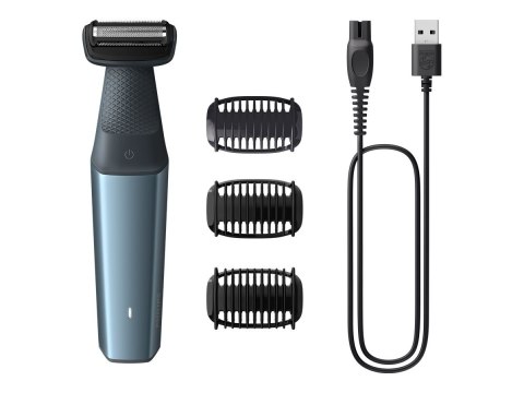 Philips | Hair clipper for body | BG3027/05 | Cordless | Wet & Dry | Number of length steps 3 | Blue/Black