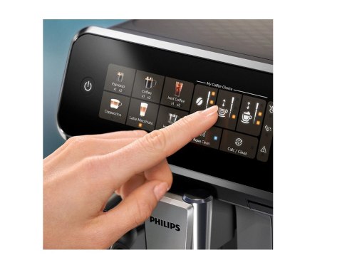 Philips Espresso Coffee Maker | EP3347/90 | Pump pressure 15 bar | Built-in milk frother | Fully automatic | 1500 W | Black