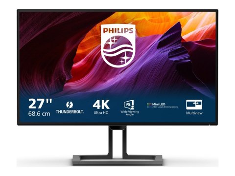 Philips | Monitor profesjonalny | 27B1U7903/00 | 27 " | IPS | 4K UHD | 16:9 | 60 Hz | 4 ms | 3840 x 2160 | 1000 cd/m² | Ilość po