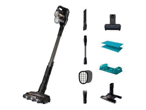 Philips | Vacuum cleaner | XC8349/01	Aqua Plus | Cordless operating | Handstick | - W | 25 V | Operating time (max) 80 min | Bla
