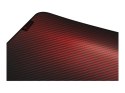 Podkładka pod mysz Genesis Carbon 500 Ultra Blaze o wymiarach 110 cm x 45 cm x 0,25 cm w kolorze czarno-czerwonym, wykonana z ma