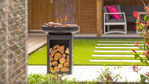 RedFire | MAT62 | Palenisko Matanzas Plancha ze schowkiem na drewno