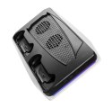 Fixed Multifunctional Station for PlayStation 5 with Cooling and Charging for two DualSense Controllers | FIXPS5-MCS-BW