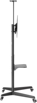 Goobay Floor stand | 59508 TV Presentation Stand Pro (Size L) | Adjustable Height, Tilt | 37-70 " | Black
