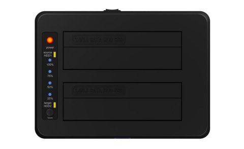 Stacja dokująca Raidsonic | Icy Box | IB-1232CL-U3, 2x SATA 2,5" i/lub 3,5" do 1x USB 3.2 Gen 1 Host + UASP