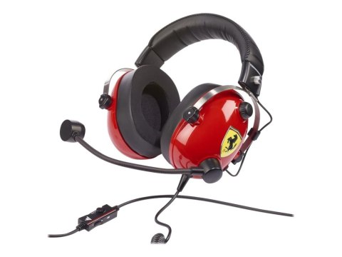 Thrustmaster | Gaming Headset | DTS T Racing Scuderia Ferrari Edition | Przewodowy | Nauszny | Czerwono-czarny