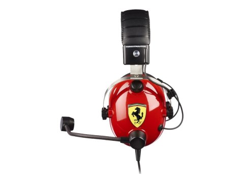 Thrustmaster | Gaming Headset | T Racing Scuderia Ferrari Edition | Przewodowy | Nauszny | Redukcja szumów | Czerwony/czarny