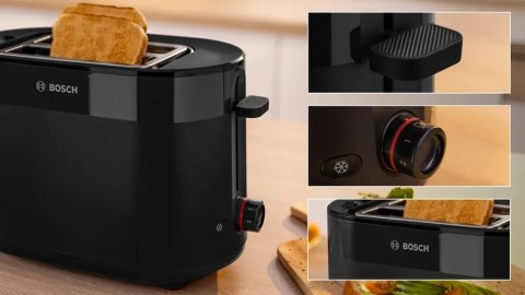 Bosch Compact Toaster | TAT2M123 MyMoment | Power 950 W | Number of slots 2 | Housing material Plastic | Black