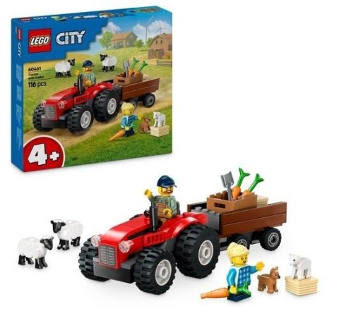 LEGO(R) CITY 60461 (8szt) Czerwony traktor z przycz.
