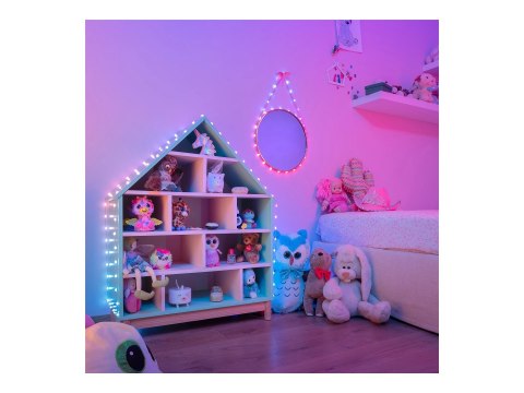 Twinkly Candies 100 Heart-shaped RGB LEDs, Clear Wire, USB-C|Twinkly