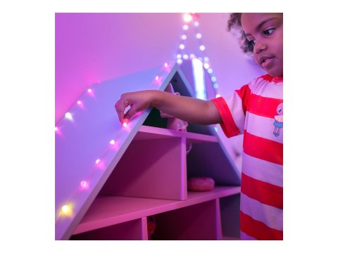 Twinkly Candies 100 Heart-shaped RGB LEDs, Clear Wire, USB-C|Twinkly