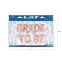 Zestaw balonów napis Bride To Be, Rose Gold, 40 cm