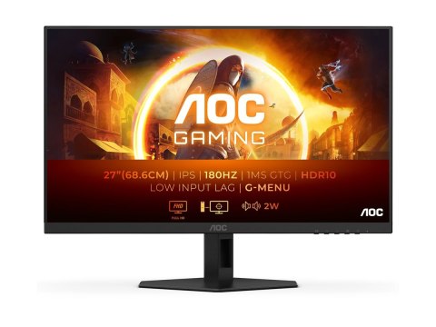 27G4XE | 27 " | IPS | 16:9 | 180 Hz | 1 ms | 1920 x 1080 pikseli | 2 porty HDMI