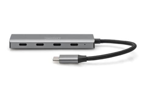 4-portowy koncentrator DIGITUS USB-C | Digitus | DIGITUS - koncentrator - 4 porty | DA-70246