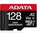 ADATA | AUSDX128GUI3V30SHA2-RA1 Karta pamięci | 128 GB | MicroSDXC | Pamięć flash klasy 10 | Adapter