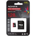 ADATA | AUSDX128GUI3V30SHA2-RA1 Karta pamięci | 128 GB | MicroSDXC | Pamięć flash klasy 10 | Adapter