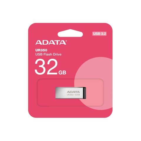 ADATA | Pamięć USB | UR350 | 32 GB | USB 3.2 Gen1 | Czarny