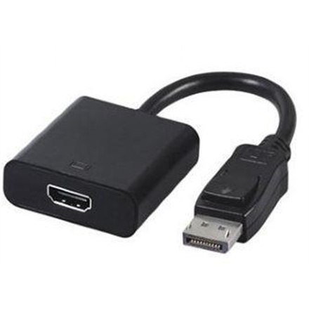 Adapter wideo Gembird | 19-pinowe HDMI typu A | żeńskie | 20-pinowe DisplayPort | męskie | czarne | 0,1 m
