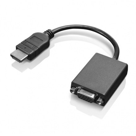 Adapter wideo Lenovo | 15-pinowy HD D-Sub (HD-15) | żeński | 19-pinowy HDMI typ A | męski | 0,2 m
