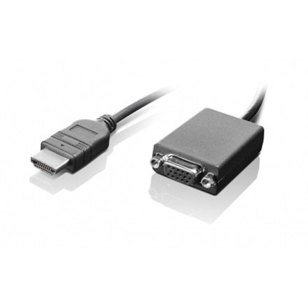 Adapter wideo Lenovo | 15-pinowy HD D-Sub (HD-15) | żeński | 19-pinowy HDMI typ A | męski | 0,2 m