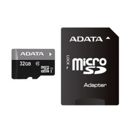 ADATA Premier | Karta pamięci flash | 32 GB | Karta pamięci microSDHC UHS-I | Klasa prędkości UHS Class 1 / Class10