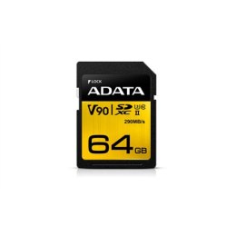 ADATA Premier ONE | Karta pamięci flash | 64 GB | Karta pamięci SDXC UHS-II | Klasa prędkości UHS-II U3 / Class10