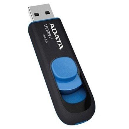 ADATA | UV128 | 64 GB | USB 3.0 | Czarny/Niebieski