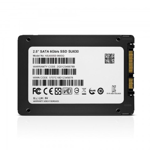 ADATA Ultimate | Dysk półprzewodnikowy | 960 GB | SU630 | 2,5" | SATA 6 Gb/s