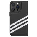 Adidas OR Booklet Case PU iPhone 14 Pro black white/black white 50196 | Adidas
