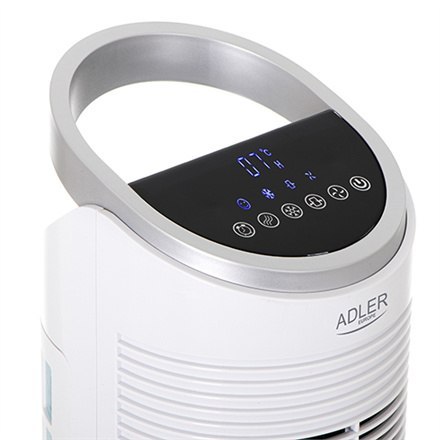 Adler | AD 7855 | Tower Air Cooler | White | Diameter 30 cm | Number of speeds 3 | Oscillation | 60 W | Yes