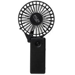 Adler Foldable mini fan | AD 7336 | Desk fan | Black | Diameter 6.5 cm | Number of speeds 1