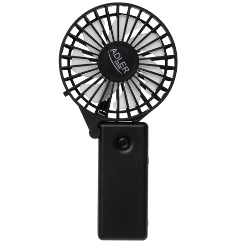 Adler Foldable mini fan | AD 7336 | Desk fan | Black | Diameter 6.5 cm | Number of speeds 1