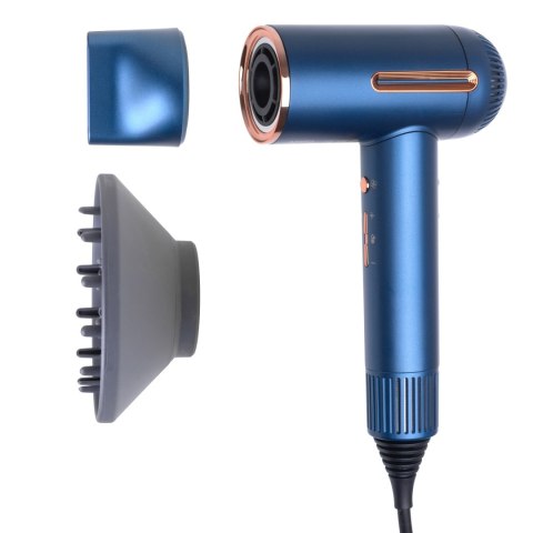Adler Hair Dryer | AD 2271 SUPERSPEED | 1500 W | Number of temperature settings 6 | Ionic function | Diffuser nozzle | Blue