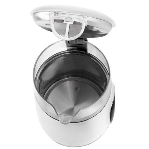 Adler Kettle with LED Display | AD 1305 | Electric | 2200 W | 1.7 L | Plastic | 360° rotational base | White/Silver