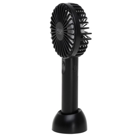 Adler Mini USB Fan | AD 7338 | Desk fan | Black | Diameter 7 cm | Number of speeds 3