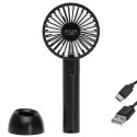 Adler Mini USB Fan | AD 7338 | Desk fan | Black | Diameter 7 cm | Number of speeds 3
